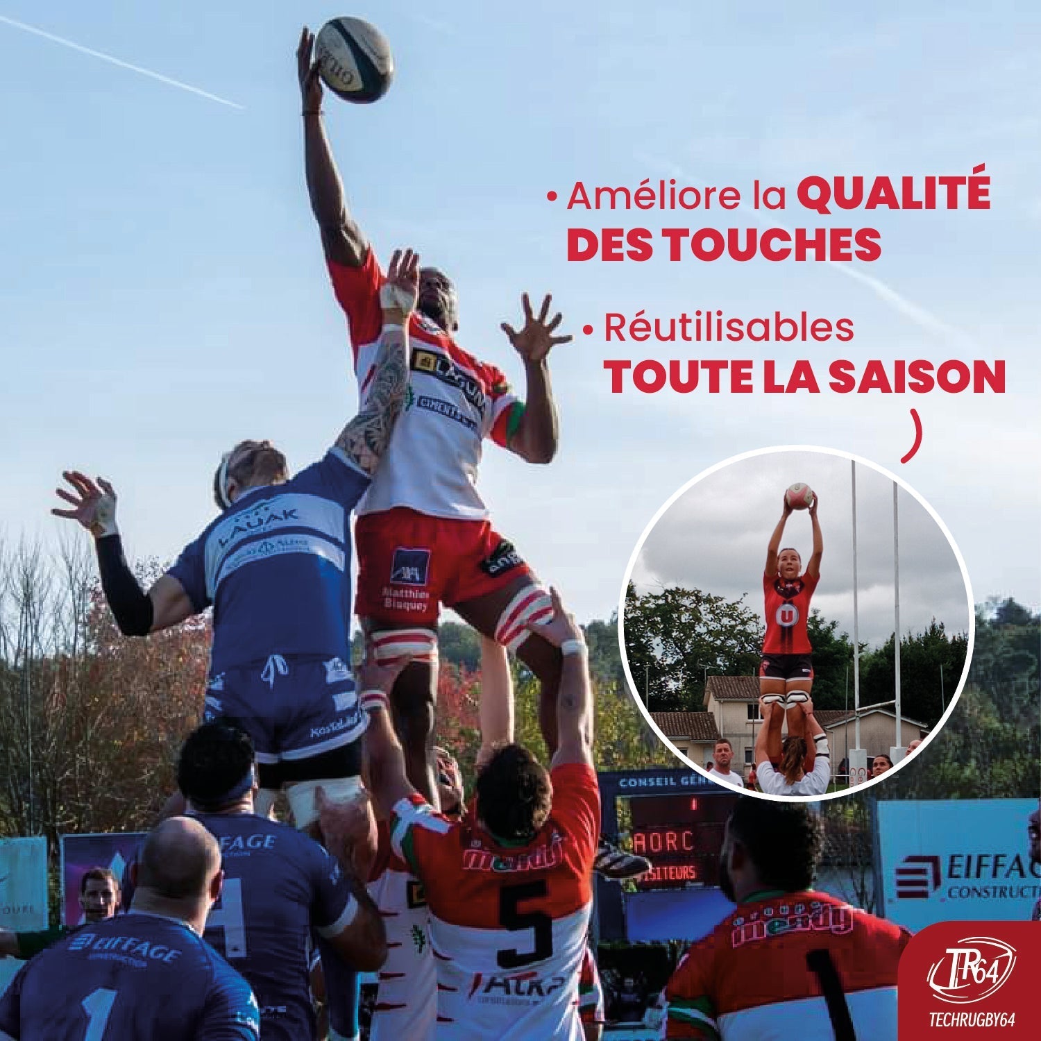 Modele Banane Support Touche Techrugby64 - TechRugby64